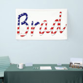 Alle namen die op de Amerikaanse vlag (h) staan Spandoek (Beurs)