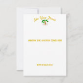 Alle namen en datums van witte familieresessie - save the date (Achterkant)