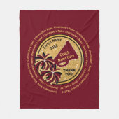 Alle namen van Cheerleader, Cheer Coach Gift Ideas Fleece Deken (Voorkant)