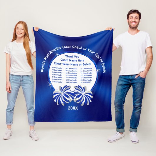 Alle namen van Cheerleader Coach Gifts Fleece Deken (In situ)