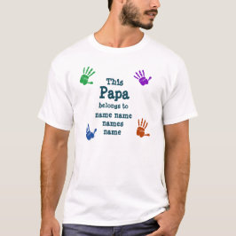 Alle namen wijzigen Deze papa behoort toe aan Opa T-shirt
