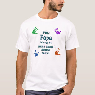 Alle namen wijzigen Deze papa behoort toe aan Opa T-shirt