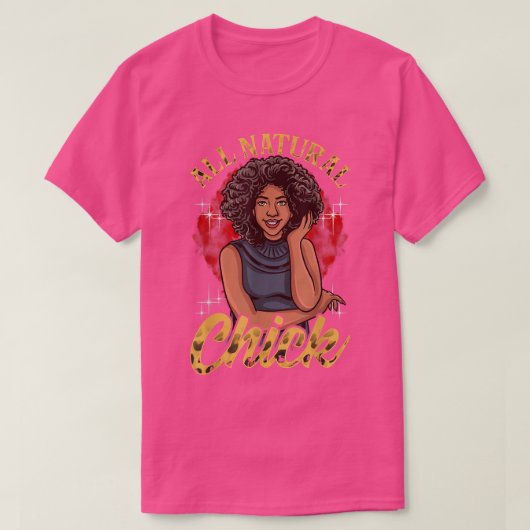 Alle natuurlijke Afro-Afrikaanse Amerikaanse Natuu T-shirt (Design voorkant)