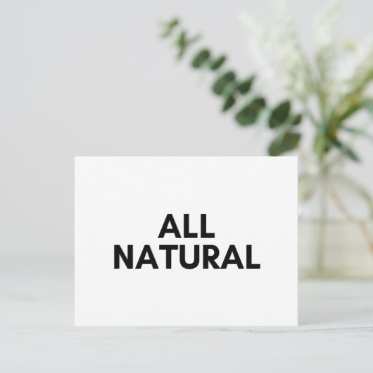 alle natuurlijke briefkaart (Staand voorkant)