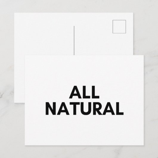 alle natuurlijke briefkaart (Voorkant / Achterkant)