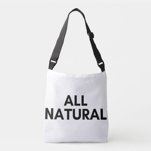 alle natuurlijke crossbody tas (Voorkant)