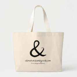 Alle natuurlijke en goede Logo grote Canvas tas