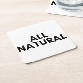 alle natuurlijke kartonnen onderzetters (Schuin)