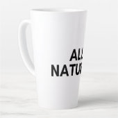 alle natuurlijke latte mok (Linkerhoek)