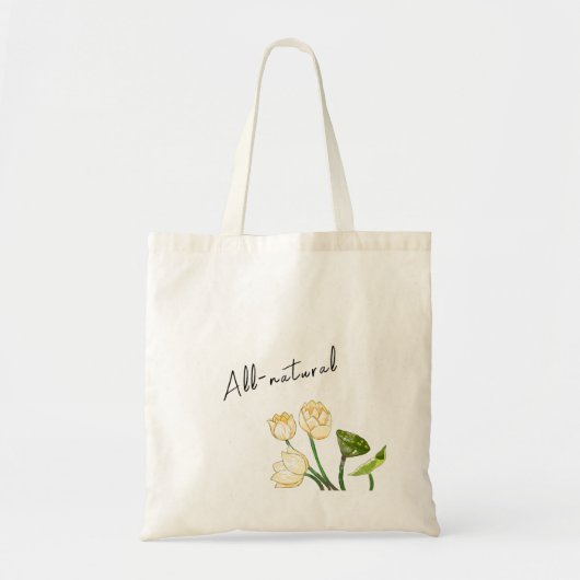 Alle natuurlijke Lotus Flowers Seedpod Tote Bag (Voorkant)