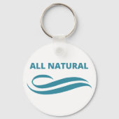 Alle natuurlijke minimalistische eco-vriendelijke sleutelhanger (Voorkant)