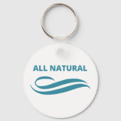Alle natuurlijke minimalistische eco-vriendelijke sleutelhanger (Achterkant)