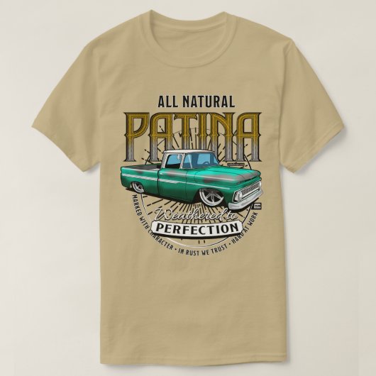 Alle natuurlijke patina GREEN T-shirt (Design voorkant)