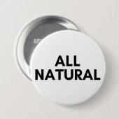 alle natuurlijke ronde button 7,6 cm (Voorkant /achterkant)