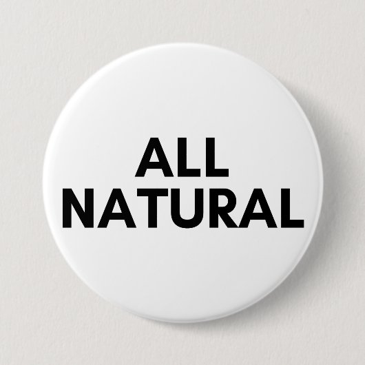 alle natuurlijke ronde button 7,6 cm (Voorkant)