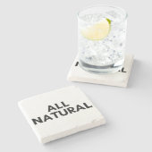 alle natuurlijke stenen onderzetter (Zijkant)