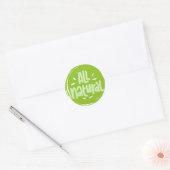 Alle natuurlijke Vegan Classic Round Sticker (Envelop)