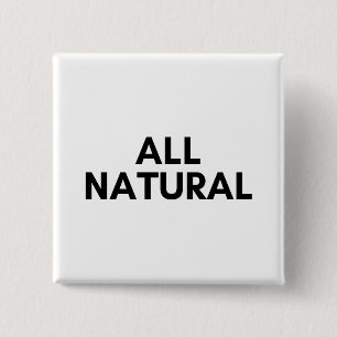 alle natuurlijke vierkante button 5,1 cm