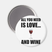 Alle Need Love Wijn Magneet (Voorkant / Achterkant)