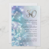 Alle neen-vogeldagen uitnodiging Glamor Lichten (Voorkant / Achterkant)