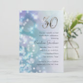 Alle neen-vogeldagen uitnodiging Glamor Lichten (Staand voorkant)