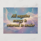 Alle negatieve energie wordt teruggestuurd naar de briefkaart (Voorkant)