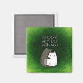 Alle negen Lives Magnet (Voorkant / Achterkant)