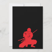 Alle Ninjas 3e verjaardag voor kinderen Kaart (Achterkant)