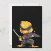 Alle Ninjas Grappige Eend Verjaardag Kaart (Achterkant)