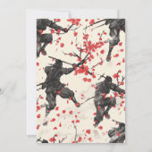 Alle Ninjas Tori Japanners zijn jarig Kaart (Achterkant)