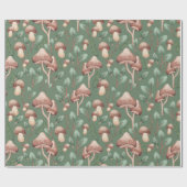 Alle Occasie Eucalyptus Forest paddenstoelen op gr Cadeaupapier (Vlak)