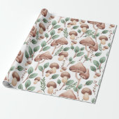 Alle Occasie Eucalyptus Forest paddenstoelen op wi Cadeaupapier (Uitgerold)