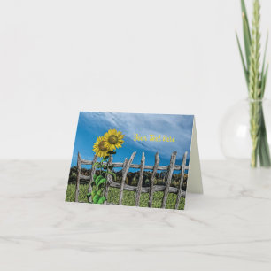 Alle Occasie Zonnebloemen & Afbeeldingsillustratie Feestdagen Kaart