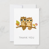 Alle Occasion Owl Dank u Notecard Bedankkaart (Voorkant)