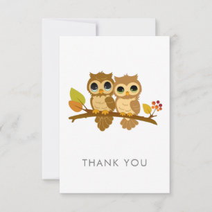 Alle Occasion Owl Dank u Notecard Bedankkaart