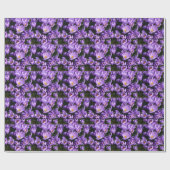 Alle Occasion Paarse Crocus Wrapping Paper Cadeaupapier (Vlak)