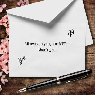 Alle ogen gericht op je MVP Bedankkaart