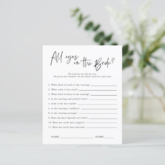 Alle ogen op de Bride | VRIJGEZELLENFEEST (Staand voorkant)