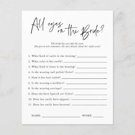 Alle ogen op de Bride | VRIJGEZELLENFEEST (Voorkant)