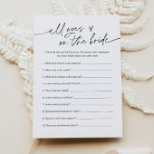 Alle ogen op het spel met het bride Vrijgezellenfe Kaart