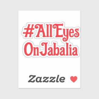 Alle ogen op Jabalia Vinyl Decal Sticker