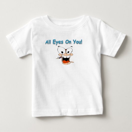 Alle ogen op jou baby shirt (Voorkant)
