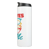 Alle ogen op mij Grappige Optometrist Optometrie Thermosbeker (Geroteerd rechts)