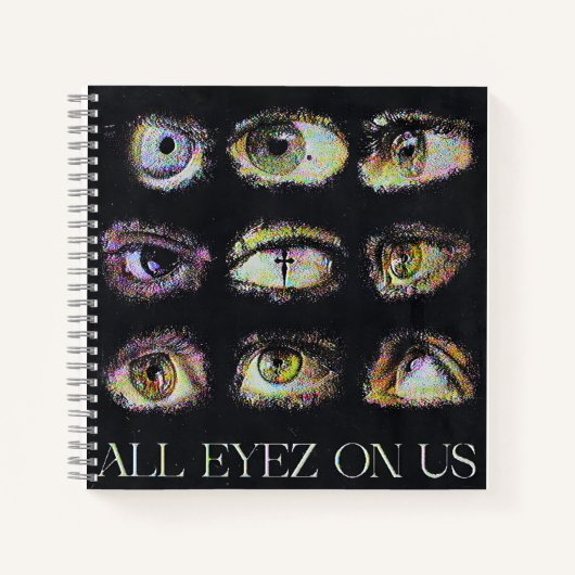 Alle ogen op ons: een raster van oordeel notitieboek (Voorkant)