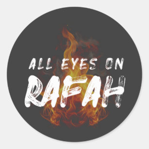 ALLE OGEN OP RAFAH RONDE STICKER