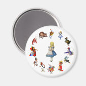 ALLE ONGEVEER IN WONDERLAND MAGNEET (Voorkant / Achterkant)