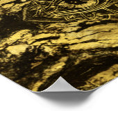 Alle ooggolden textuur op verouderd hout poster (Hoek)