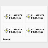 Alle Oopsies No Daisies Rechthoekige Sticker (Vel)