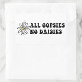 Alle Oopsies No Daisies Rechthoekige Sticker (Tas)