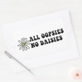 Alle Oopsies No Daisies Rechthoekige Sticker (Envelop)